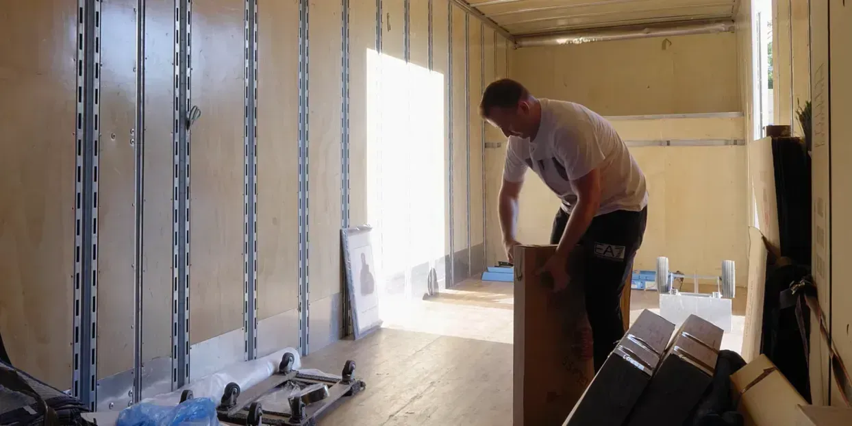 Loaded safely into the moving truck